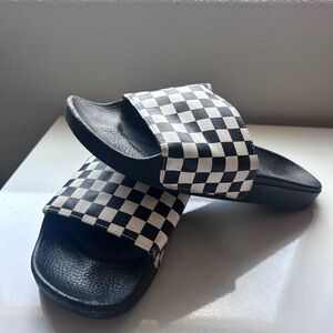 VANS CHECKERBOARD SLIDE-ON SANDALS